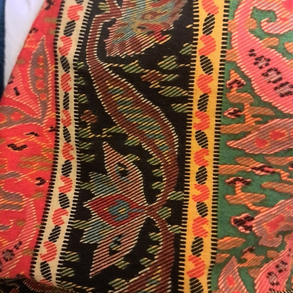 VTG Ralph Lauren Leningrad Russia KING Bedskirt Multi RUST Harvest Drop 12" USA - Picture 3 of 8